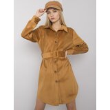 Italy Moda Dress-DHJ-SK-10333.12P-camel | Shoptok.si