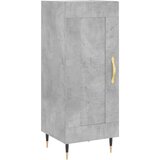 vidaXL Komoda betonsko siva 34,5x34x90 cm inženirski les, (20807750) | Shoptok.si