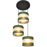  Luster na sajli HELEN 3xE27/15W/230V zelena/zlatna | Eponuda.com