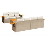 vidaXL 8-dijelni set vrtnih sofa od poliratana s jastucima bež | shoptok.hr