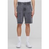 UC Men Men's Open Edge Two Knee Denim Shorts - Grey Cene