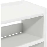 vidaXL Regal za čevlje bel 60x25x62 cm inženirski les | Shoptok.si