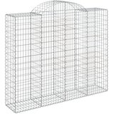 Lučne gabionske košare 14kom 200x50x160/180cm pocinčano željezo | shoptok.hr