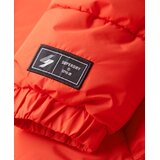 Superdry Zimska jakna temno oranžna / črna / bela | Shoptok.si