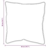  Jastuk 2 pcs Bijelo 51 x 51 x 20 cm Pamuk i poliester | shoptok.hr