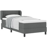 vidaXL Box Spring postelja z vzmetnico, temno siva, 90x200 cm, tkanina Cene