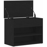  Klupa za cipele Crni hrast 60 x 30 x 45 cm Konstruirano drvo | Eponuda.com