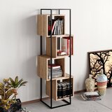 Woody Fashion polica za knjige prada walnut black Cene