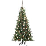 vidaXL Umetno Zložljivo Božično Drevo Zelena 180 cm PE in PVC | Shoptok.si