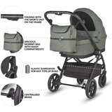 Coccolle Otroški voziček 2v1 Serry Moss zelena | Shoptok.si