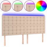  LED uzglavlje boja cappuccina 180x5x118/128cm od umjetna koža | Eponuda.ba
