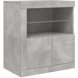 Komoda s LED svjetlima siva boja betona 162 x 37 x 67 cm | shoptok.hr