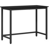  Stol Crni hrast 80 x 50 x 76,5 cm Inženjerska drva i čelik | shoptok.hr
