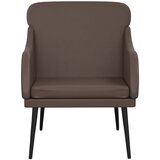  Fotelja smeđa 63 x 76 x 80 cm od umjetne kože | shoptok.hr