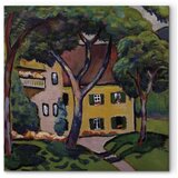  Slika - August Macke – Staudacherhaus in Tegernsee 60x60 Standard | shoptok.hr