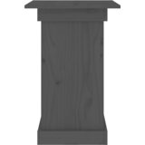  Stalak za cvijeće sivi 40 x 40 x 60 cm od masivne borovine | shoptok.hr