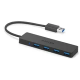 razdelilnik Ultra Slim 4-port USB 3.0 - črn