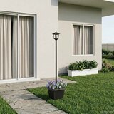  Solarna lampa s postoljem i saksijom Crna 32 x 32 x 158 cm | Eponuda.com