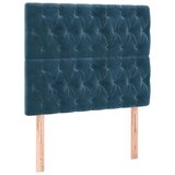 Box spring krevet s madracem tamnoplavi 100x200 cm baršunasti | shoptok.hr