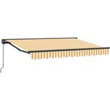  Ročno zložljivo senčilo Rumena in Bela 3,5 x 2 m, (5000204843) | Shoptok.si
