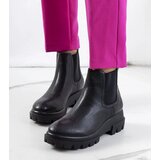 D/CEO Black patent leather insulated boots Campi Cene