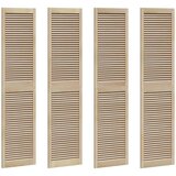  Vrata ormara 4 pcs Smeđa 201 x 49.5 x 2.1 cm Masivna borovina | shoptok.hr