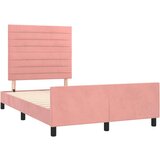  Za krevet s uzglavljem ružičasti 120 x 200 cm baršunasti | shoptok.hr