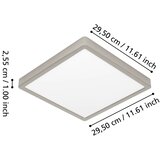 Eglo 901384 - LED RGBW prigušiva plafonsko svetlo za kupatilo FUEVA-Z LED/13,5W/230V 29,5cm IP44 hrom | Eponuda.com