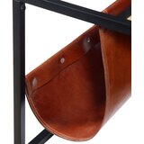  Stol za Kavu s Držačem za Časopise od Prave Kože 110x50x45 cm | Eponuda.com