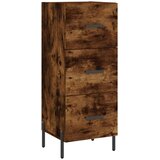  Visoka komoda dimljeni hrast 34,5x34x180cm konstruiranog drva | shoptok.hr