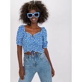 RUE PARIS Blouse-RO-BZ-2516-12.35X-white-blue | Shoptok.si