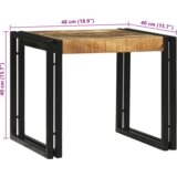 vidaXL Set od 2 stolića za kavu od masivnog drva manga | shoptok.hr