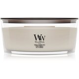 WoodWick Tonka & Almond Milk mirisna svijeća s drvenim fitiljem 453.6 g Cijene