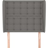  Uzglavlje s ušima tamnosivo 83 x 23 x 118/128 cm od tkanine | shoptok.hr