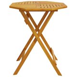 Sklopivi vrtni stol Ø70x75 cm od masivnog bagremovog drva | shoptok.hr