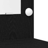  Set toaletnog stola od 3 dijela Crna konstruirano drvo | shoptok.hr