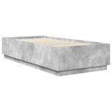  Krevetna konstrukcija S LED lampica Betonski sivi 70 x 190 cm | shoptok.hr