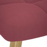  Stolica za opuštanje s tabureom od tkanine crvena boja vina | shoptok.hr