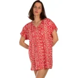 Kaftan za plažu Aztec crveni