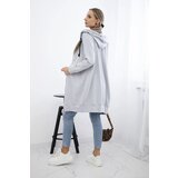 Kesi Gray dress with hood and hood | shoptok.hr