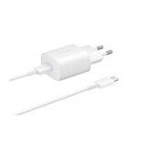 Samsung HIŠNI POLNILEC EP-TA800XWE Super Fast Charge (Type C) in podatkovni kabel EP-DA905BWE (Type C - Type C) - bel Cene