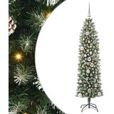  Umjetno vitko božićno drvce Zelena i bijela 150 cm | shoptok.hr