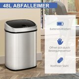  Automatska kanta za smeće sa senzorom pokreta od nehrđajućeg čelika 48 L srebrna | shoptok.hr