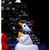 vidaXL Novoletna jelka s sneženjem in podstavkom modra 75 cm PVC, (20579626) | Shoptok.si