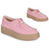 Clarks Čevlji Derby Torhill Bee Rožnata Cene