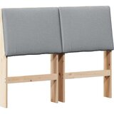  Tapecirani uzglavlje Svijetlo siva 120 cm Čvrsto borovo drvo | shoptok.hr