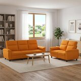  Set sofe 2 pcs Tamno žuta Tkanina Slike