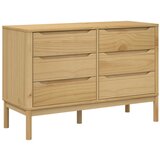 Furnova Predalnik FLORO 77x35x73 cm voščeno rjava trdna borovina, (21950584) | Shoptok.si