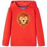 Dječja topla majica s kapuljačom crvena 104 | shoptok.hr