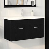  Kupaonski ormar Crni hrast 90 x 38,5 x 46 cm Konstruirano drvo | Eponuda.ba